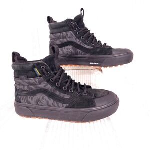 Vans SK8-HI MTE Womens 7.5 Insulated Primaloft Black Camo Waterproof Sneakers